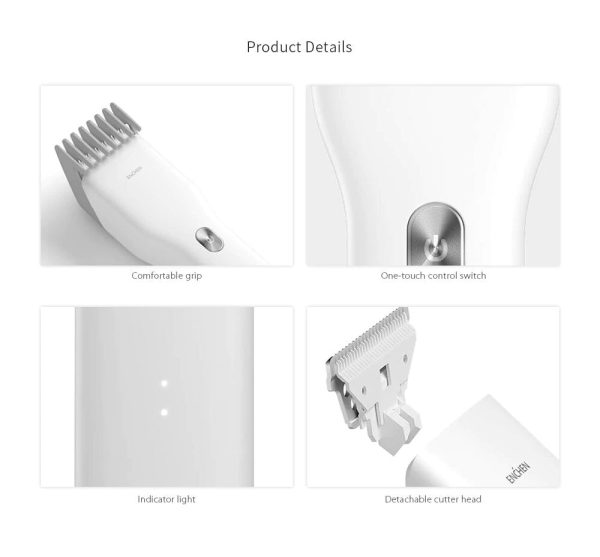 ماشین اصلاح سر شیائومی مدل Enchen Boost Hair Clipper | طراحی ارگونومیک،اندازه اصلاح 0.7-21