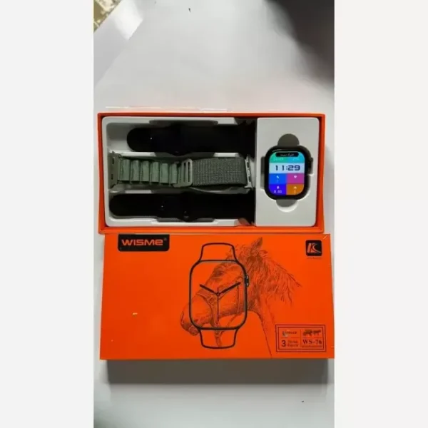 ساعت هوشمند Wisme WS-76 | طراحی مدرن با قابلیت مکالمه و پایش سلامت