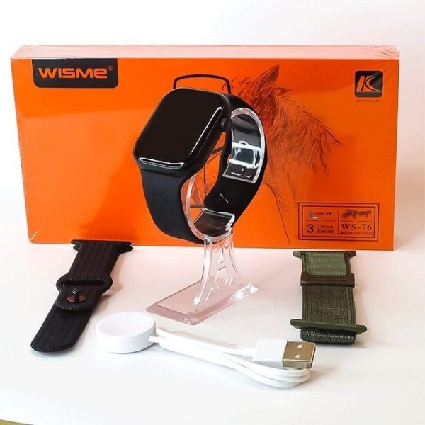 ساعت هوشمند Wisme WS-76 | طراحی مدرن با قابلیت مکالمه و پایش سلامت